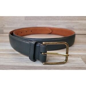 Christopher Hayes‎ Dark Gray Genuine Leather Dress Belt Men's Size 32
